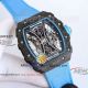 swiss replica Richard Mille RM 53-01 Tourbillon Pablo Mac Donough carbon fiber blue strap watch (9)_th.jpg